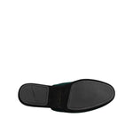 Dolce & Gabbana Green Velvet Cross Embellished Slippers Shoes MV7387-39