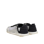 Dolce & Gabbana Black Silver NS1 Men Low Top Sneakers Shoes MV7435-43