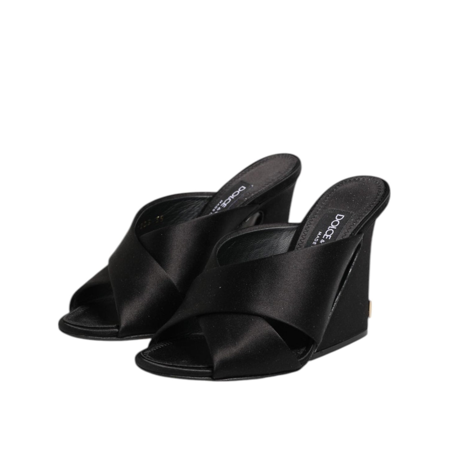 Dolce & Gabbana Black Keira Baroque High Heel Sandals Shoes LA12806-35