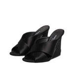 Dolce & Gabbana Black Keira Baroque High Heel Sandals Shoes LA12806-35