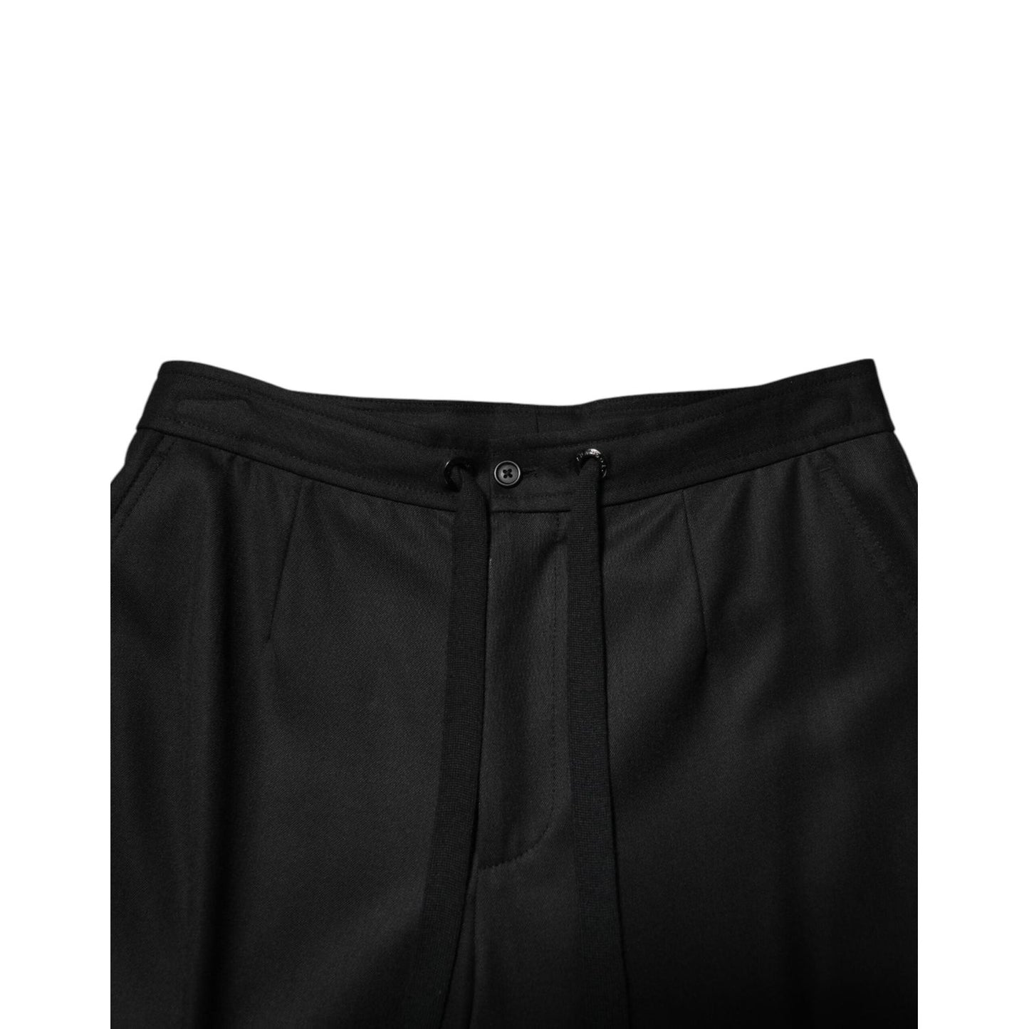 Dolce & Gabbana Solid Black Cargo Jogger Men Sweatpants Pants PAN76614-48