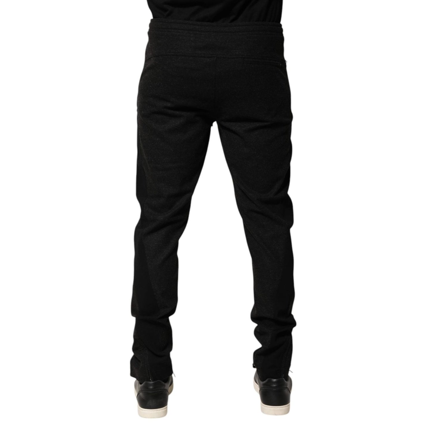 Dolce & Gabbana Marl Black Wool Blend Jogger Sweatpants Pants PAN76640-52