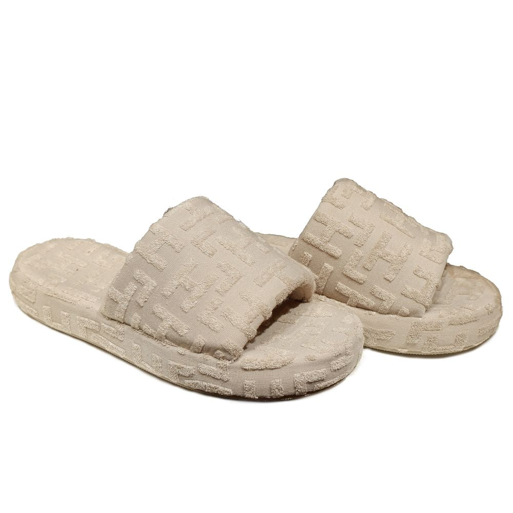 Hinnominate Beige Cotton Sandal HI-15731-EU38/US8