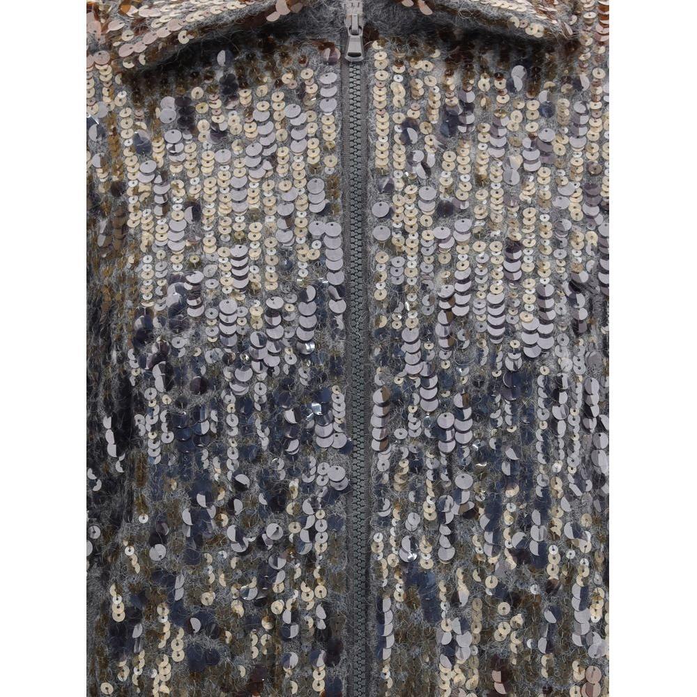 Brunello Cucinelli Sequined Cardigan BR-M1U375916PC9144-S