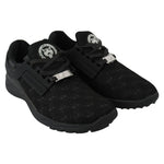 Plein Sport Black Polyester Sneaker PL-1364-EU38/US8