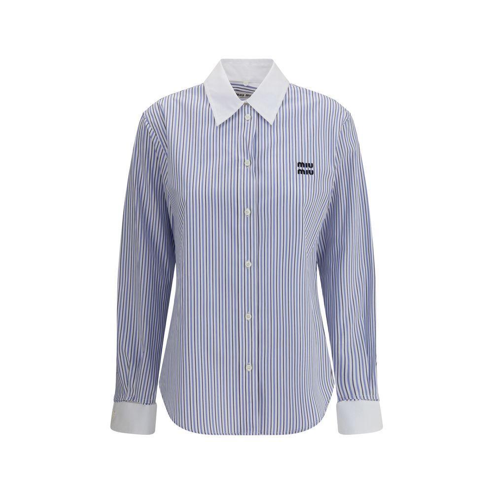 Miu Miu Striped Shirt MI-MK1972SOOO174TF0W3B-IT38 | S