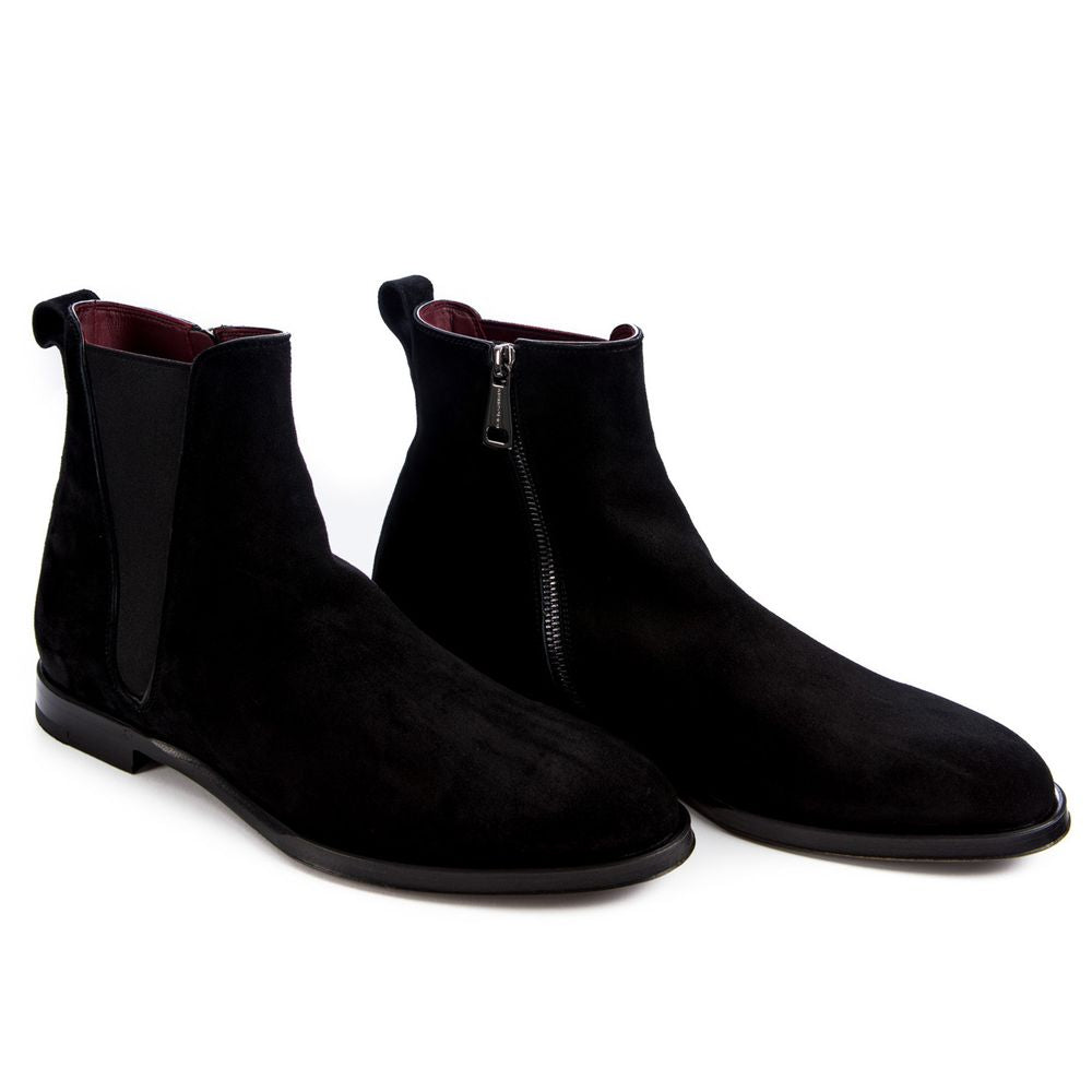Dolce & Gabbana Black Calfskin Boot DO-13252-EU46/US13