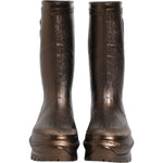 Dolce & Gabbana Metallic Bronze Pull On Rain Boots Shoes LA12769-41