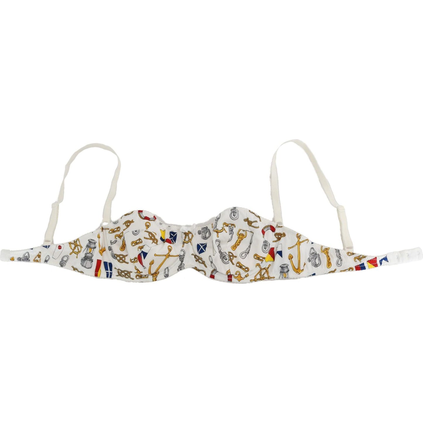 Dolce & Gabbana White Balconcino Sailor Print Underwear Bik269-S