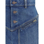 Chloé Denim midi Skirt CH-CH25ADJ01251427-IT40 | M