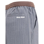 Miu Miu Striped Pants MI-MP1925SOOO174XF0480-IT40 | M