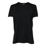 Dolce & Gabbana Black Cotton DG Print Short Sleeve Top T-shirt TSH90701-40