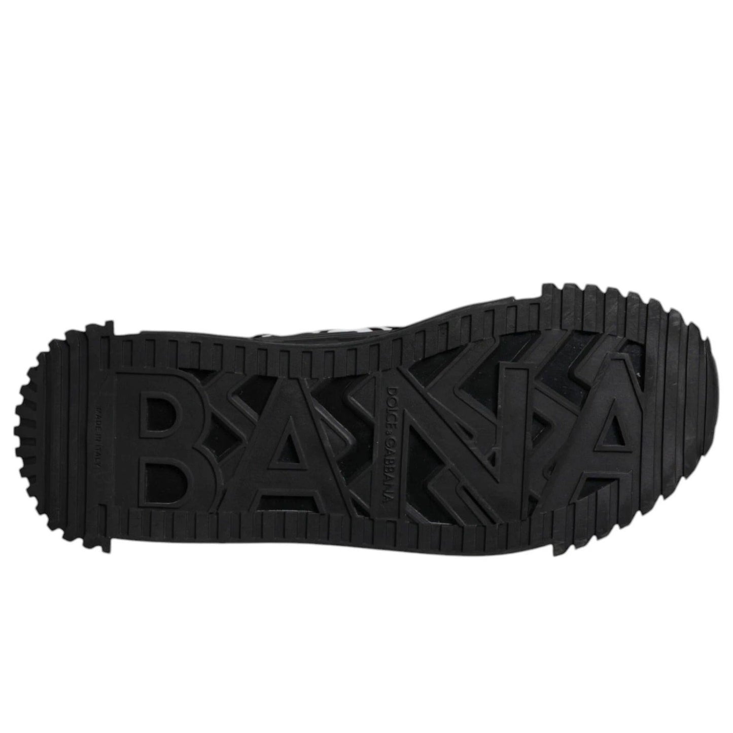 Dolce & Gabbana Black Logo Lace Up Low Top NS1 Sneakers MV7209-43