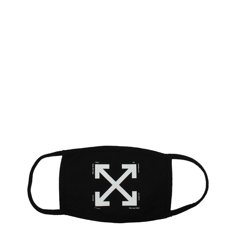 Off-White Black Cotton Facemasks OF8547157016841BT