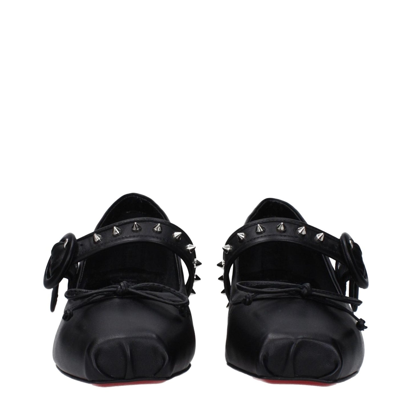 Christian Louboutin Black Leather Ballet Flats LO-9489348067593-EU39/US9
