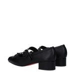 Christian Louboutin Black Leather Ballet Flats LO-9489348067593-EU39/US9
