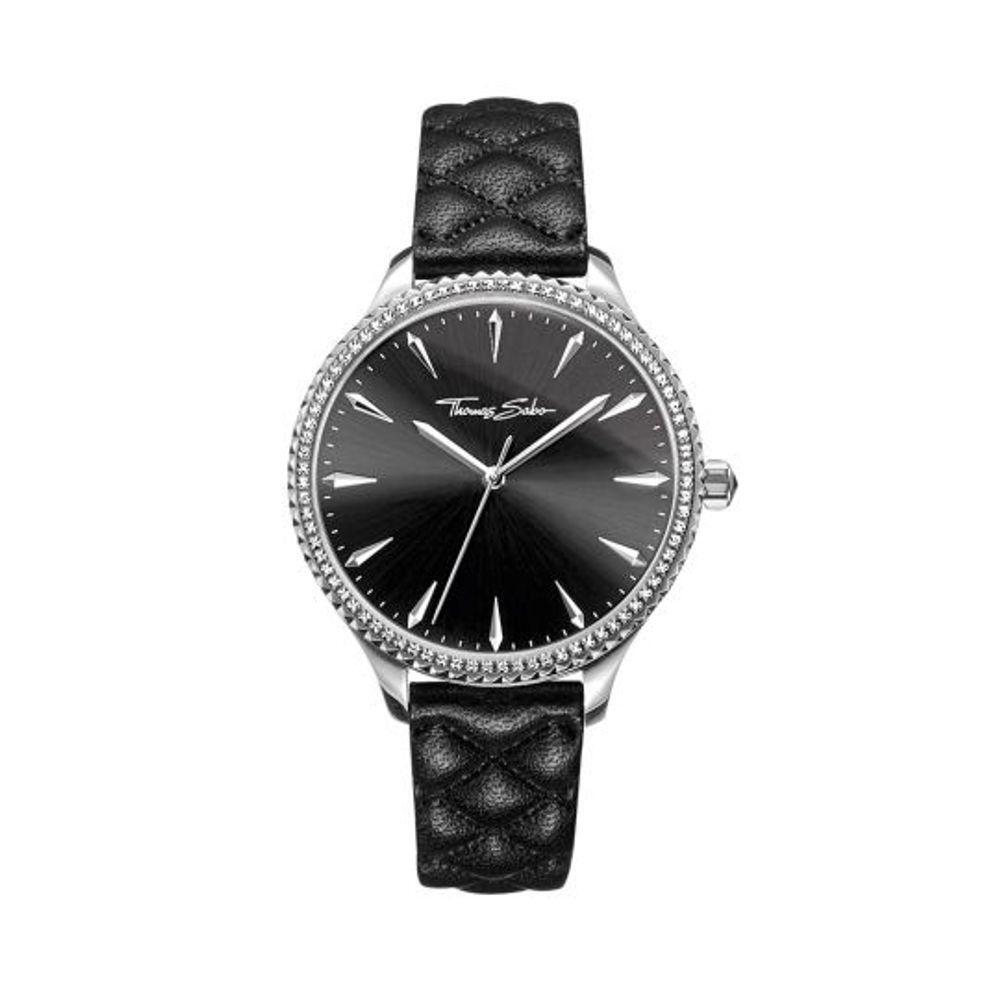 Thomas Sabo Black Leather Watch TSWA032222120338MMAC