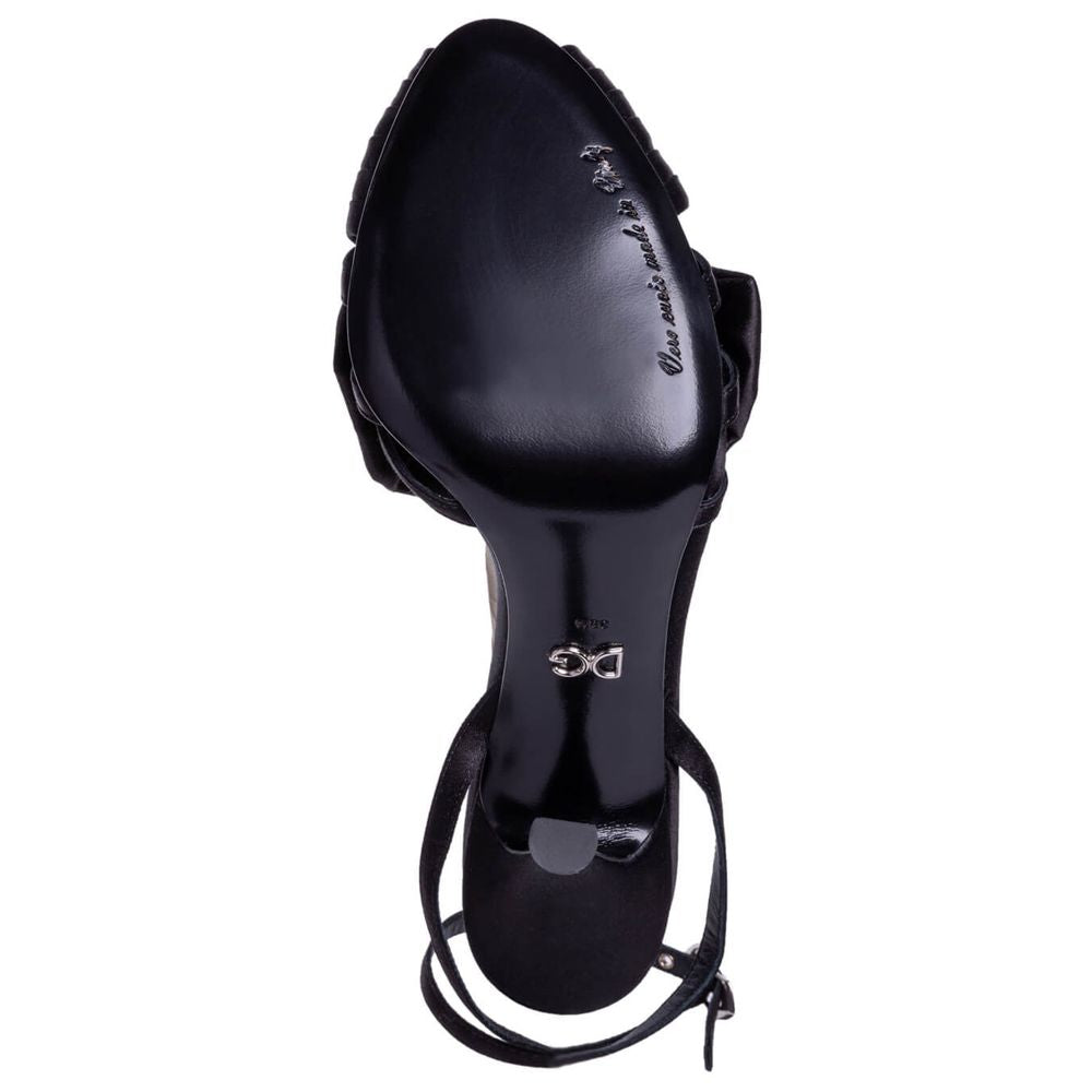 Dolce & Gabbana Black Goatskin Sandal DO-13926-EU36.5/US6.5