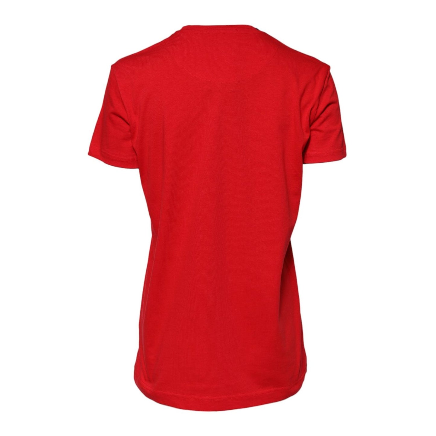 Dolce & Gabbana Red Crew Neck Short Sleeve Casual Tee T-shirt TSH90718-44