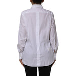 Dolce & Gabbana White Cotton Collared Long Sleeves Shirt Top TSH90570-46