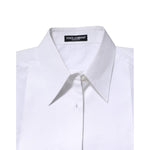 Dolce & Gabbana White Cotton Collared Long Sleeves Shirt Top TSH90570-46