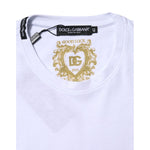 Dolce & Gabbana White Cotton Goodluck 2023 Crew Neck T-shirt TSH90630-42