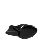 Dolce & Gabbana Black Logo KEIRA Satin Slides Sandals Shoes LA12786-35.5