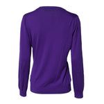 Dolce & Gabbana Purple Wool Knit V-neck Cardigan Sweater TSH90727-46