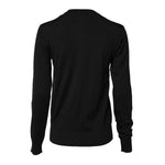 Dolce & Gabbana Black Wool Knit Round Neck Cardigan Sweater TSH90729-42