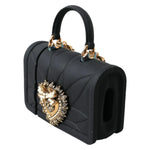 Dolce & Gabbana Case Black Silicone Devotion Heart Cover Hand Bag Airpod BAG2108