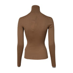 Dolce & Gabbana Brown Knit Long Sleeves Turtleneck Sweater TSH90735-36