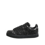 Dolce & Gabbana Black Floral Lace Low Top Sneakers Shoes LA12775-35