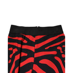 Dolce & Gabbana Black Red Nylon Logo Waisted Leggings Pants PAN76678-40