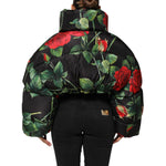 Dolce & Gabbana Multicolor Floral Puffer Coat Full Zip Jacket JKT41502-42