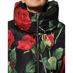 Dolce & Gabbana Multicolor Floral Puffer Coat Full Zip Jacket JKT41502-42