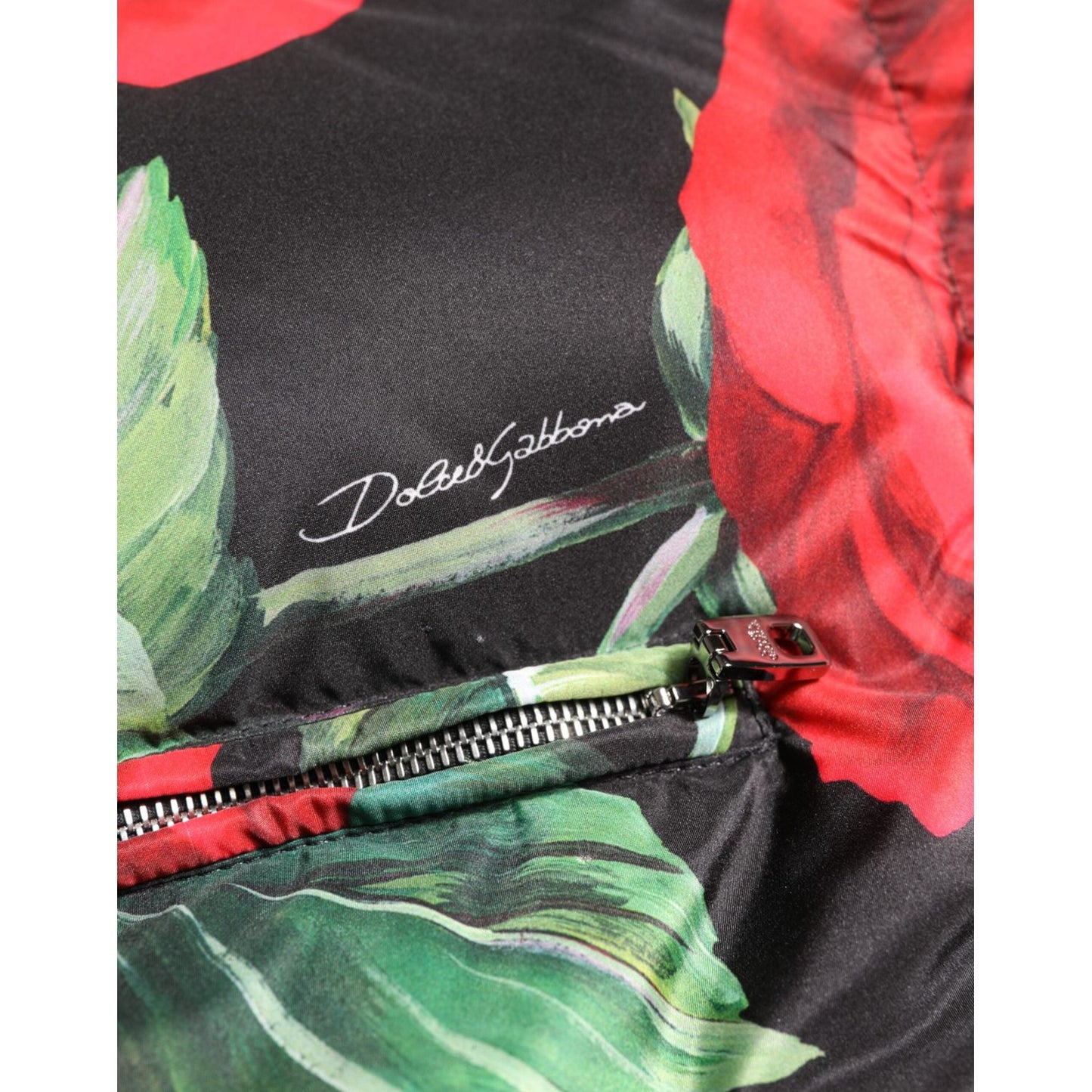 Dolce & Gabbana Multicolor Floral Puffer Coat Full Zip Jacket JKT41502-42