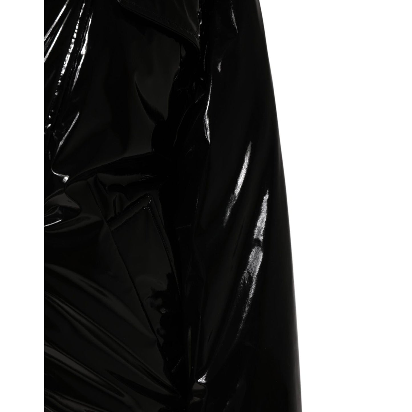 Dolce & Gabbana Polyester Black Quilted Puffer Coat Jacket JKT41505-38