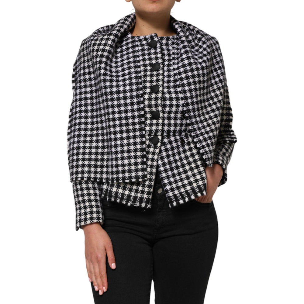 Dolce & Gabbana Multicolor Wool Monochrome Patterned Jacket JKT41567-38