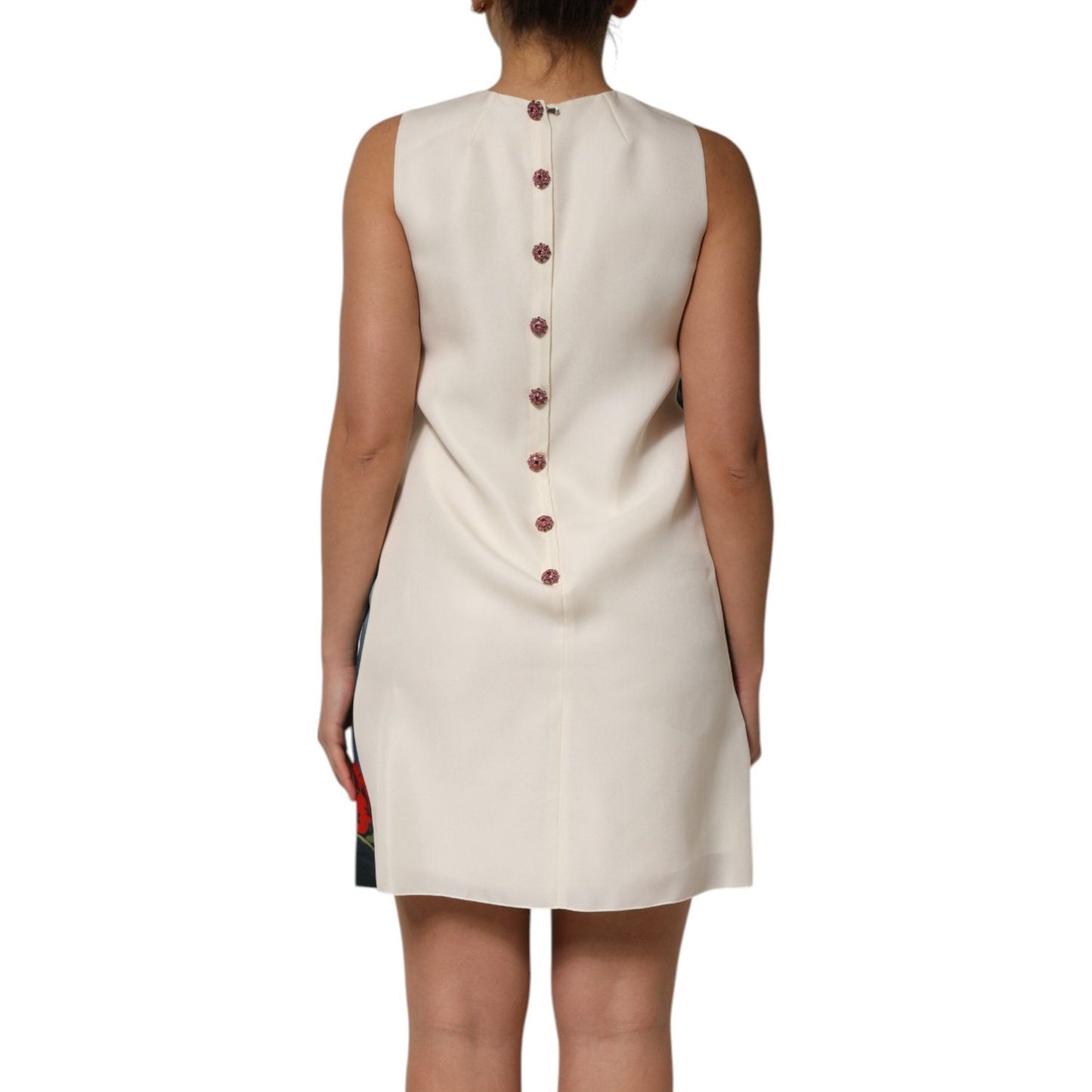 Dolce & Gabbana Multicolor Crystal Embellished Mini Dress DR81769-36