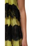 Dolce & Gabbana Yellow Black Babydoll Chemise Lingerie Dress DR81835-2