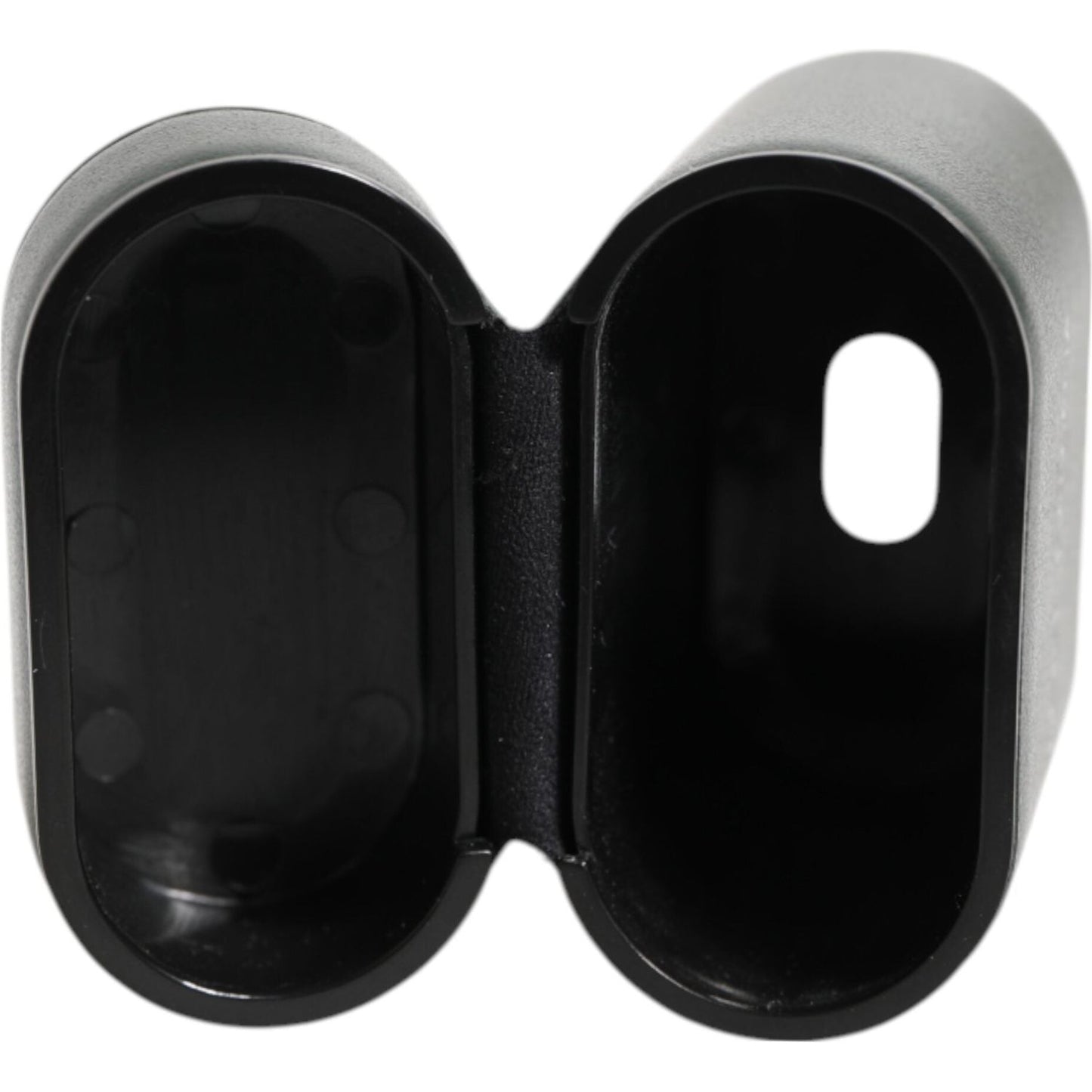 Dolce & Gabbana Black Leather Logo Print Flip Holder Men Airpods Case SMY11115
