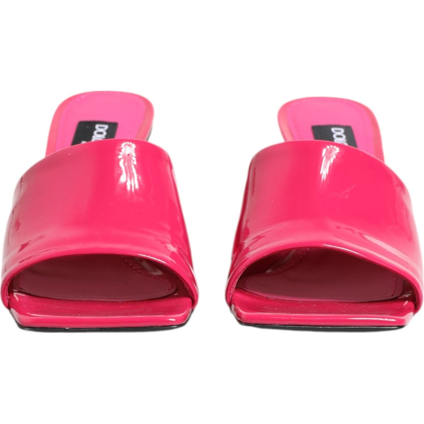 Dolce & Gabbana Pink Open Toe Block Heel Mules Sandals Shoes LA12909-35