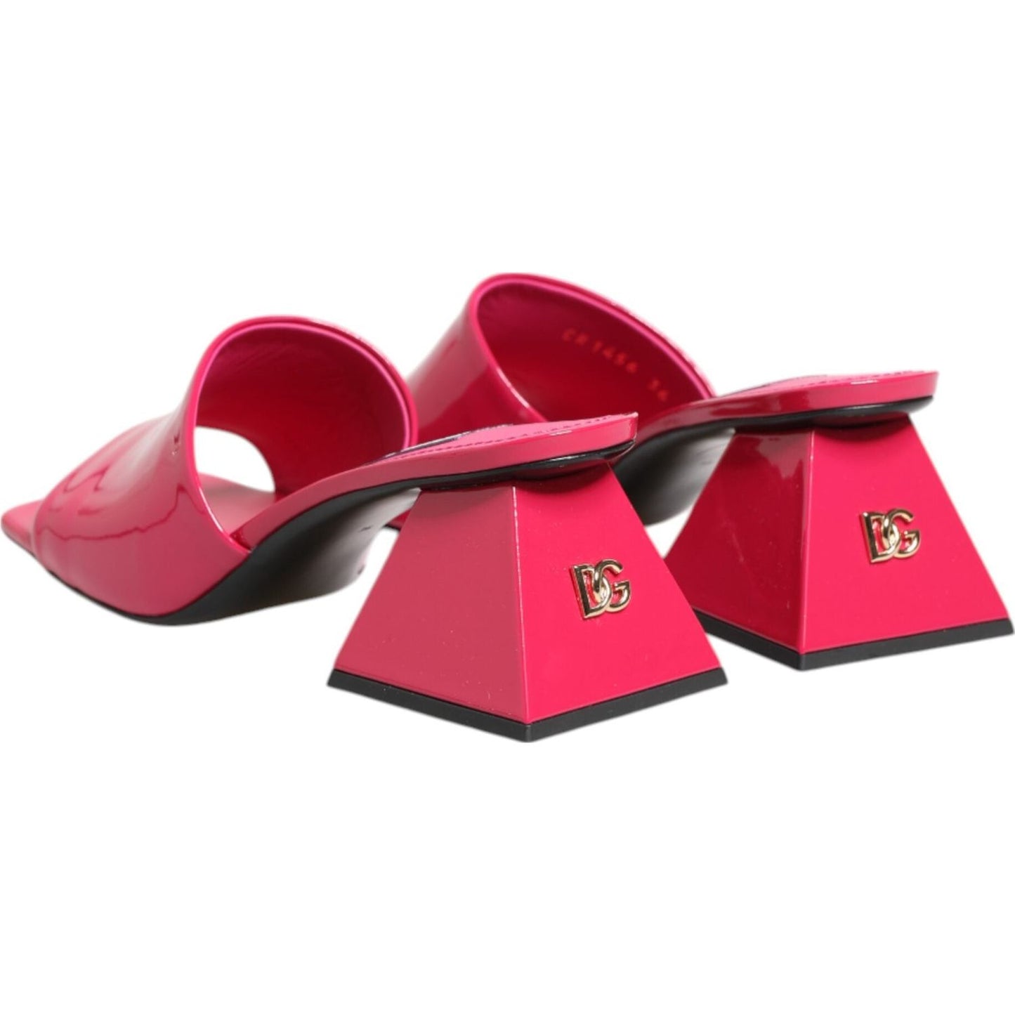 Dolce & Gabbana Pink Open Toe Block Heel Mules Sandals Shoes LA12909-35