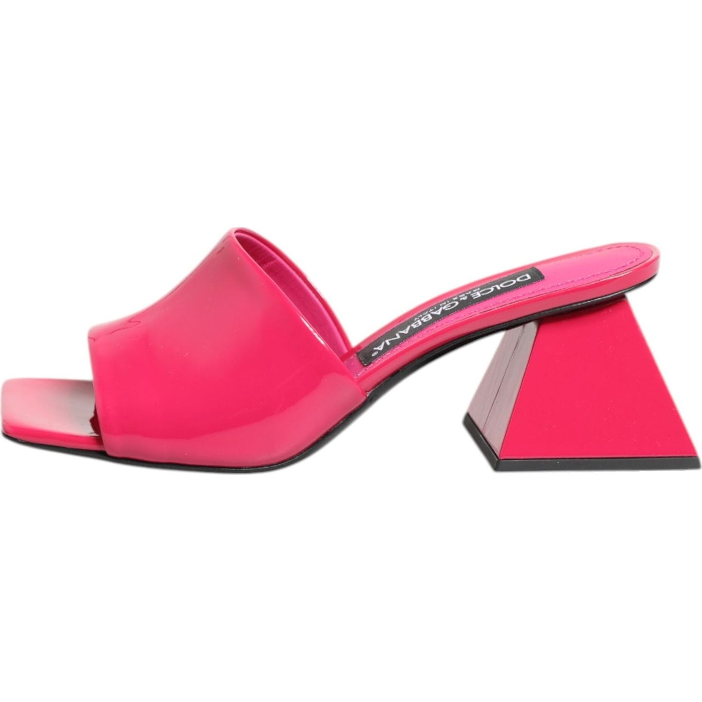 Dolce & Gabbana Pink Open Toe Block Heel Mules Sandals Shoes LA12909-35