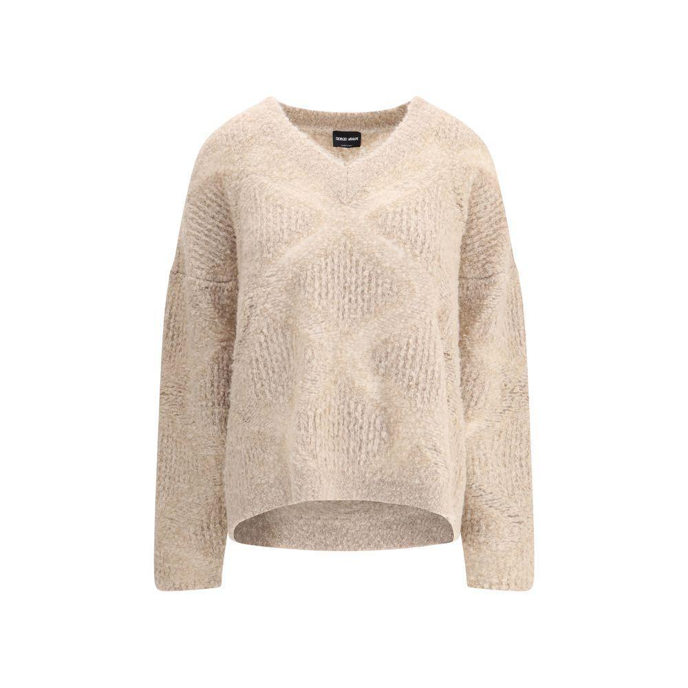 Giorgio Armani V-neck cashmere and alpaca blend Sweater GI-GW002142U1102-IT44 | L