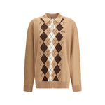 Miu Miu Diamond pattern polo Sweater MI-MMLB65SOOO174BF0040-IT40 | M