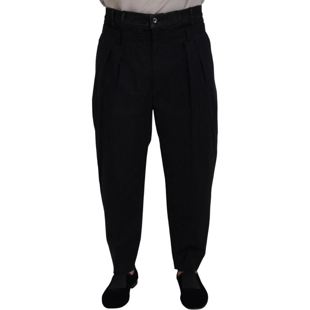 Dolce & Gabbana Black CottonStretch Loose DenimTrouser Jeans PAN74311-54