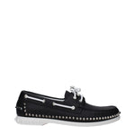 Christian Louboutin Black Leather Slip-On Loafers LO-9489379197193-EU41/US8