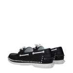 Christian Louboutin Black Leather Slip-On Loafers LO-9489379197193-EU41/US8