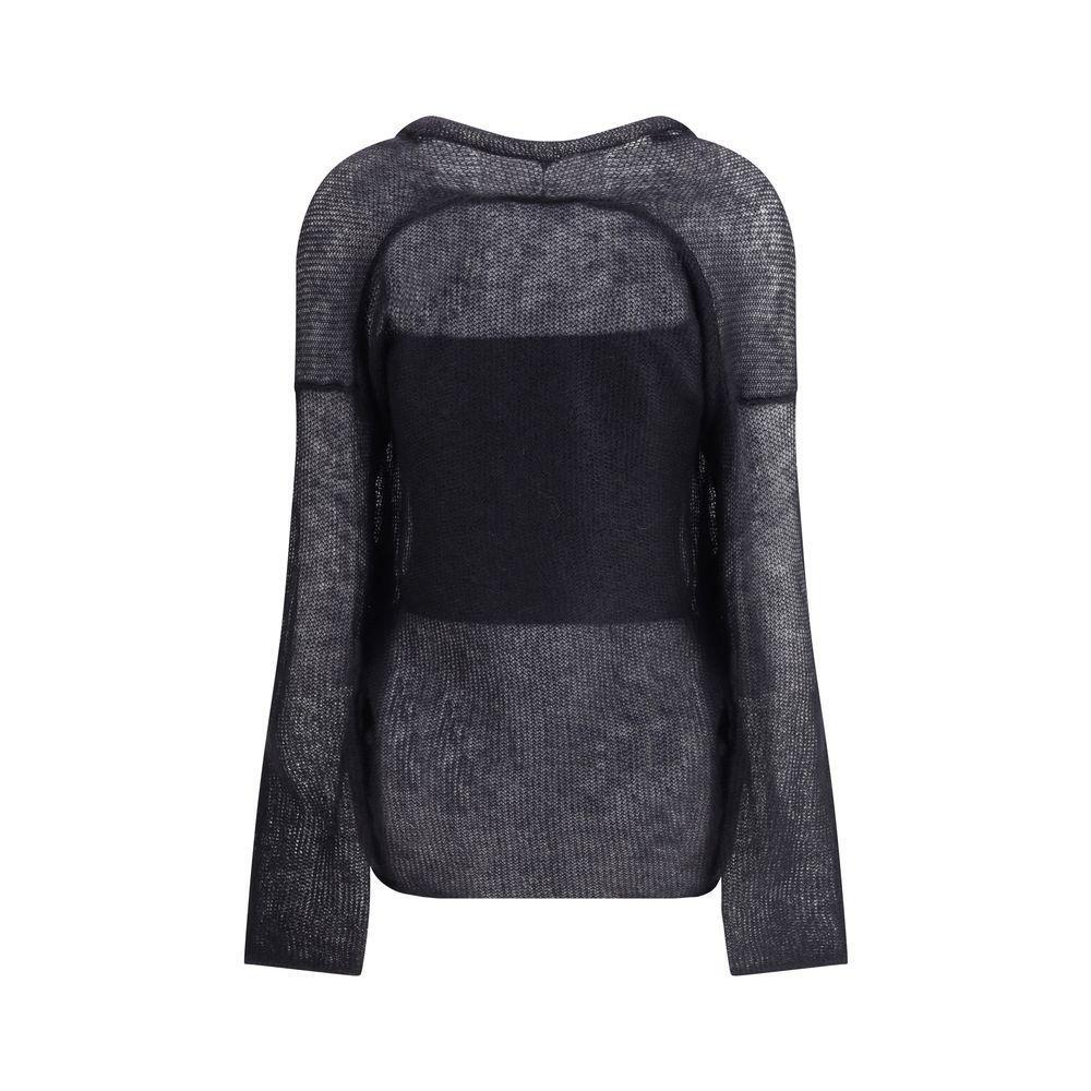 Giorgio Armani Double-breasted cardigan and top in a wool and mohair blend Twin-set GI-GW002229UC001-IT44 | L
